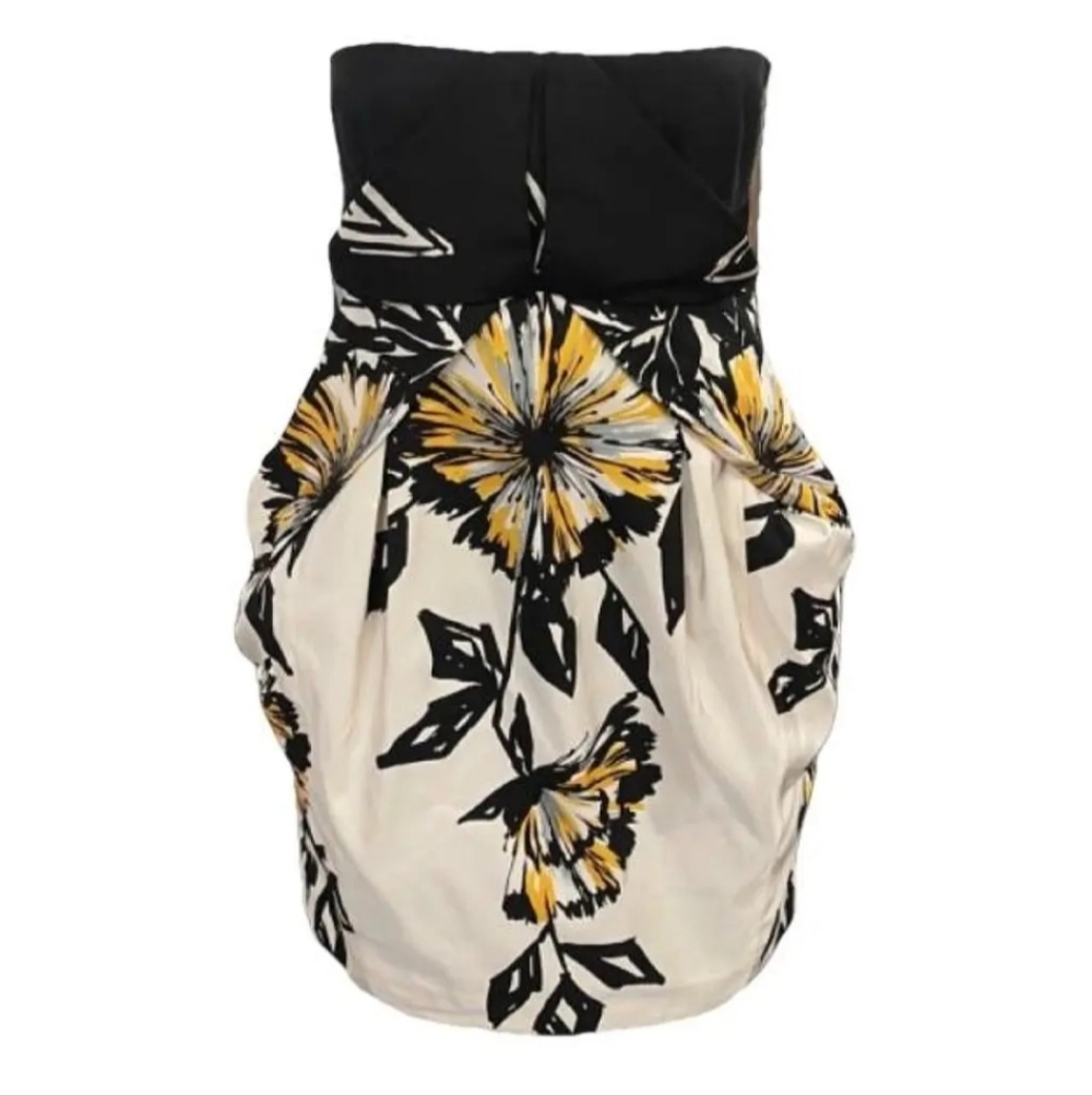 Floral Strapless Dress